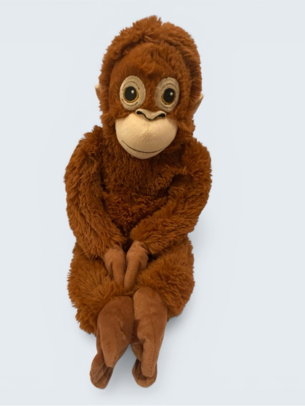 IKEA Large Monkey Plush Orangutan Embroidered Eyes Stuffed Animal 23”
